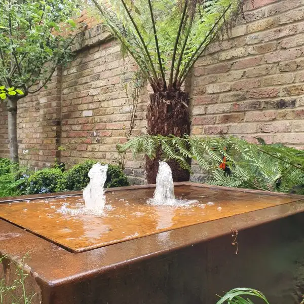 garden decking sculptures metal waterfall  water fountains outdoor indoor bubble  water features