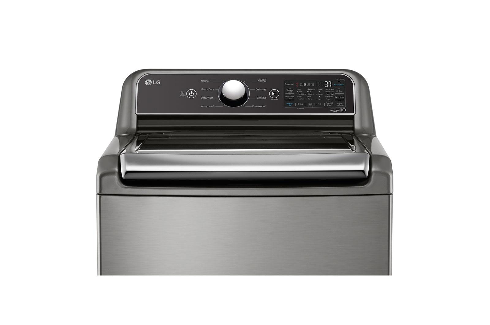 Lg WT7405CV 5.3 Cu.Ft. Mega Capacity Smart Wi-Fi Enabled Top Load Washer With 4-Way™ Agitator & Turbowash3D™ Technology