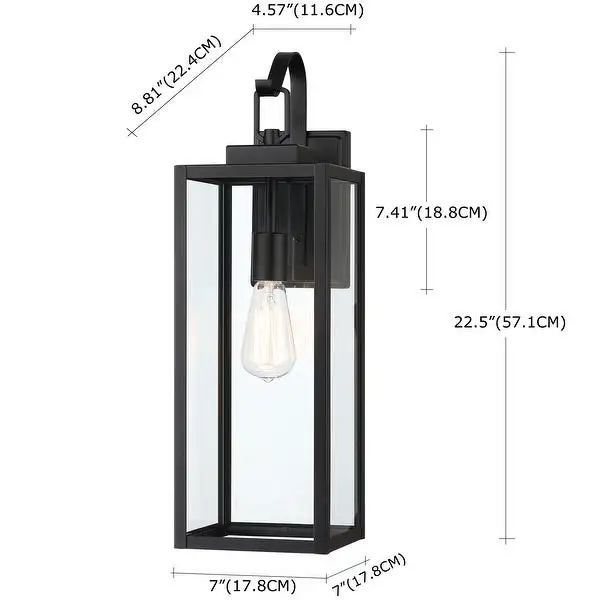 2-Pack 1-Light Outdoor Wall Sconce