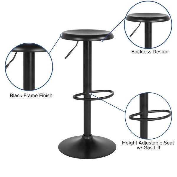 Adjustable Height Retro Barstool - 16