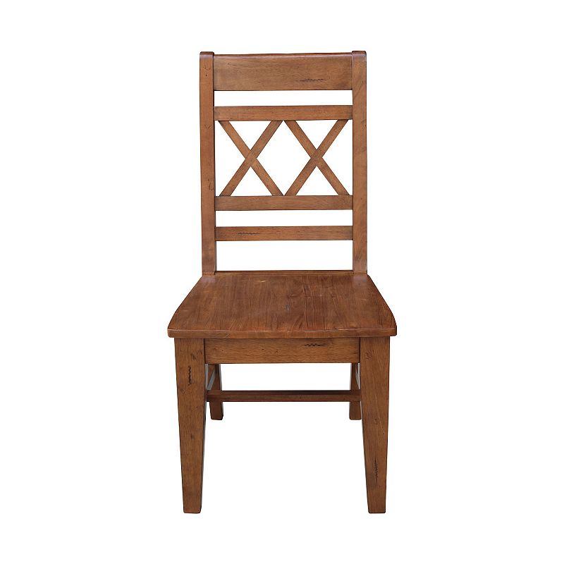 International Concepts 2-piece Canyon Double X-Back Chair Set