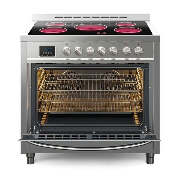 36 in. Professional Electric range Stainless Steel with Legs， 4.3 cu. ft.