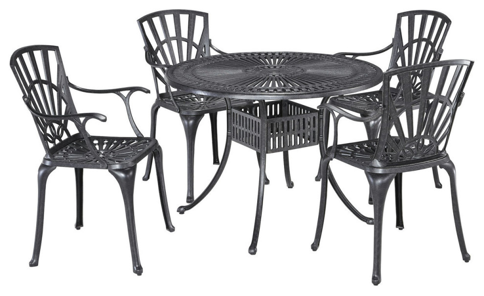 Grenada 5 Piece Outdoor Dining Set by homestyles  6660 308   Transitional   Outdoor Dining Sets   by Homesquare  Houzz