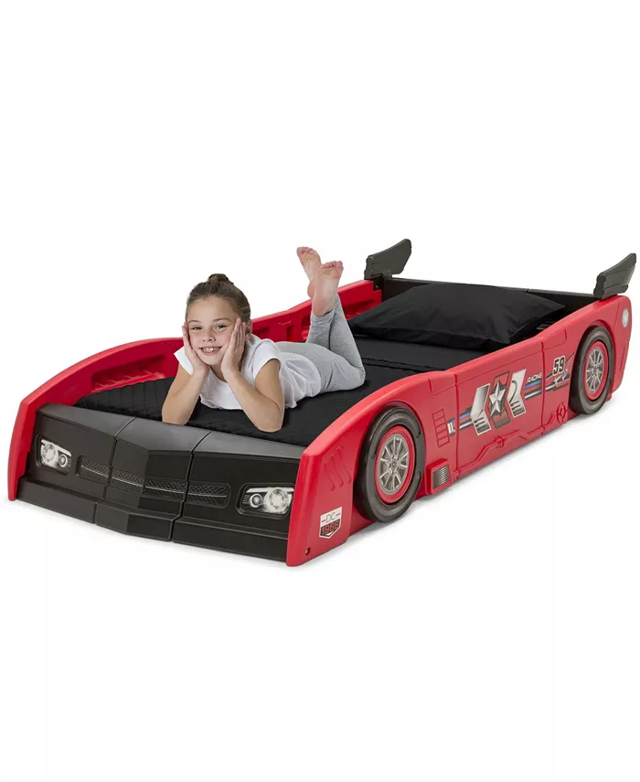 Delta Children Grand Prix Race Car Toddler and Twin Bed