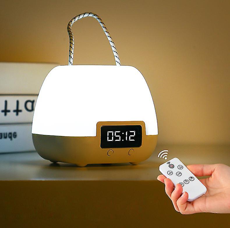 Led Rechargeable Desk Lamp Remote Control Night Light Outdoor Night Market Stall Light Mushroom Clock Light