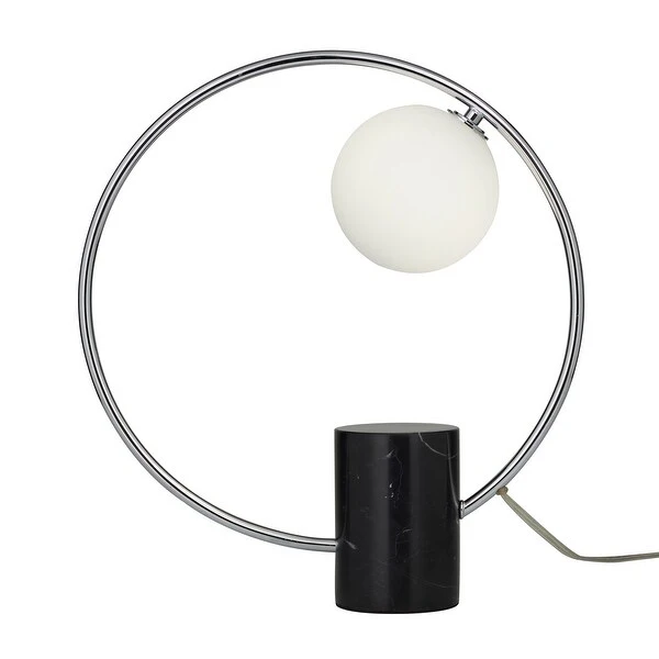 Marble Contemporary Accent Lamp - 15 x 5 x 18