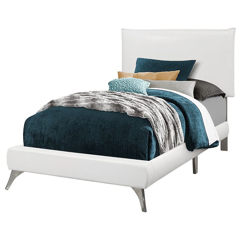 Monarch Upholstered Platform Twin Bed