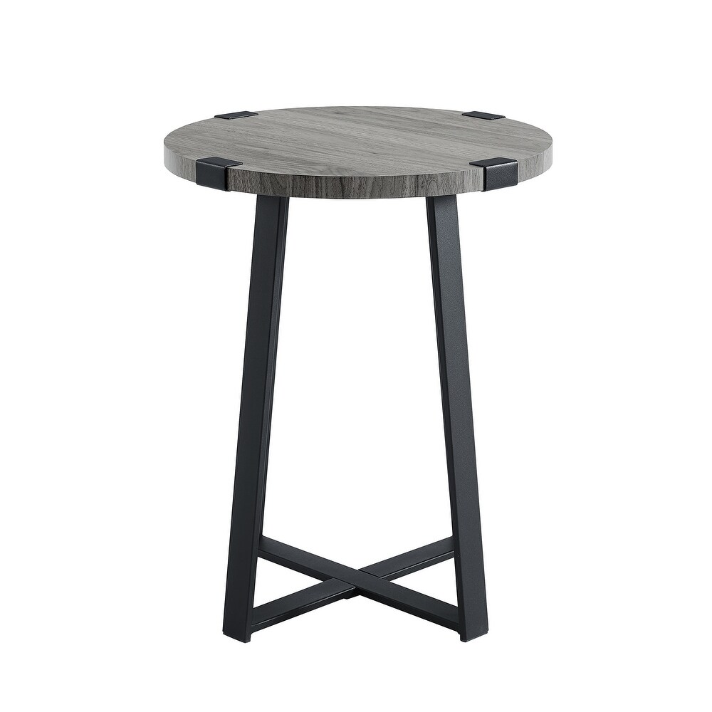 Middlebrook Barnett Round Metal Wrap Side Table