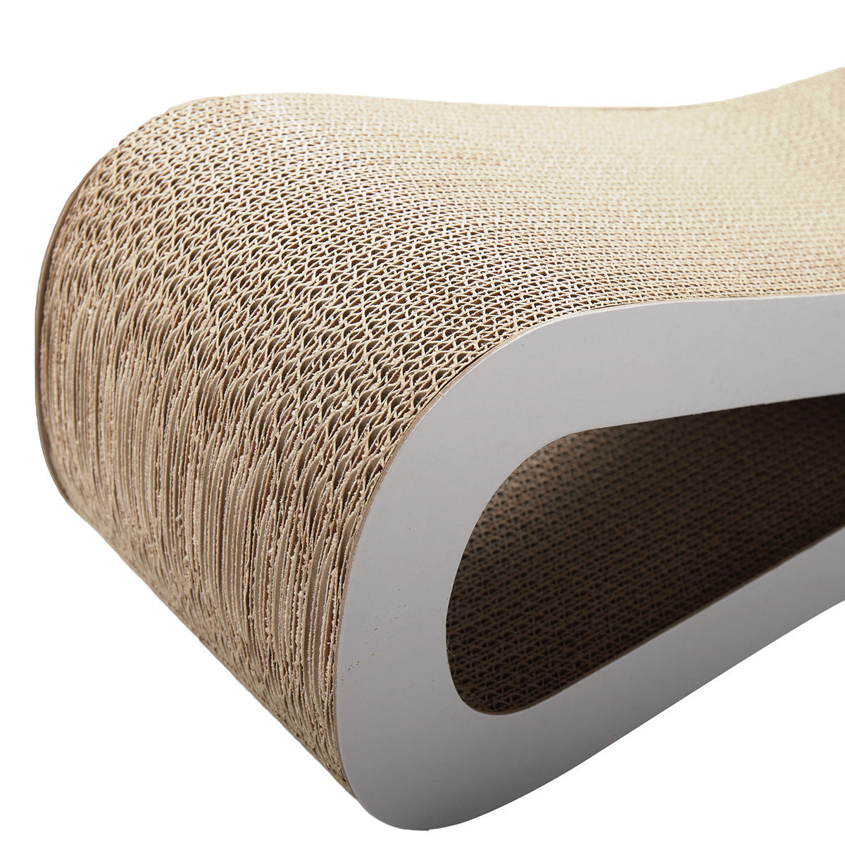 Cat-eyed Cat Scratcher and Lounge， Protect Furniture， Functional， Original Wood Color