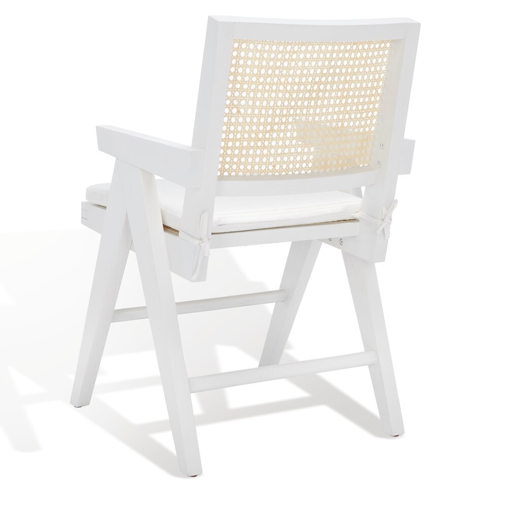 SAFAVIEH Couture Colette Rattan Arm Chair   21 in. W x 23 in. D x 34 in. H