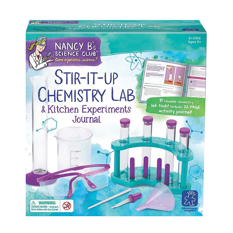 Educational Insights Nancy B's Science Club Stir-it-Up Chemistry Lab and Kitchen Experiments Journal