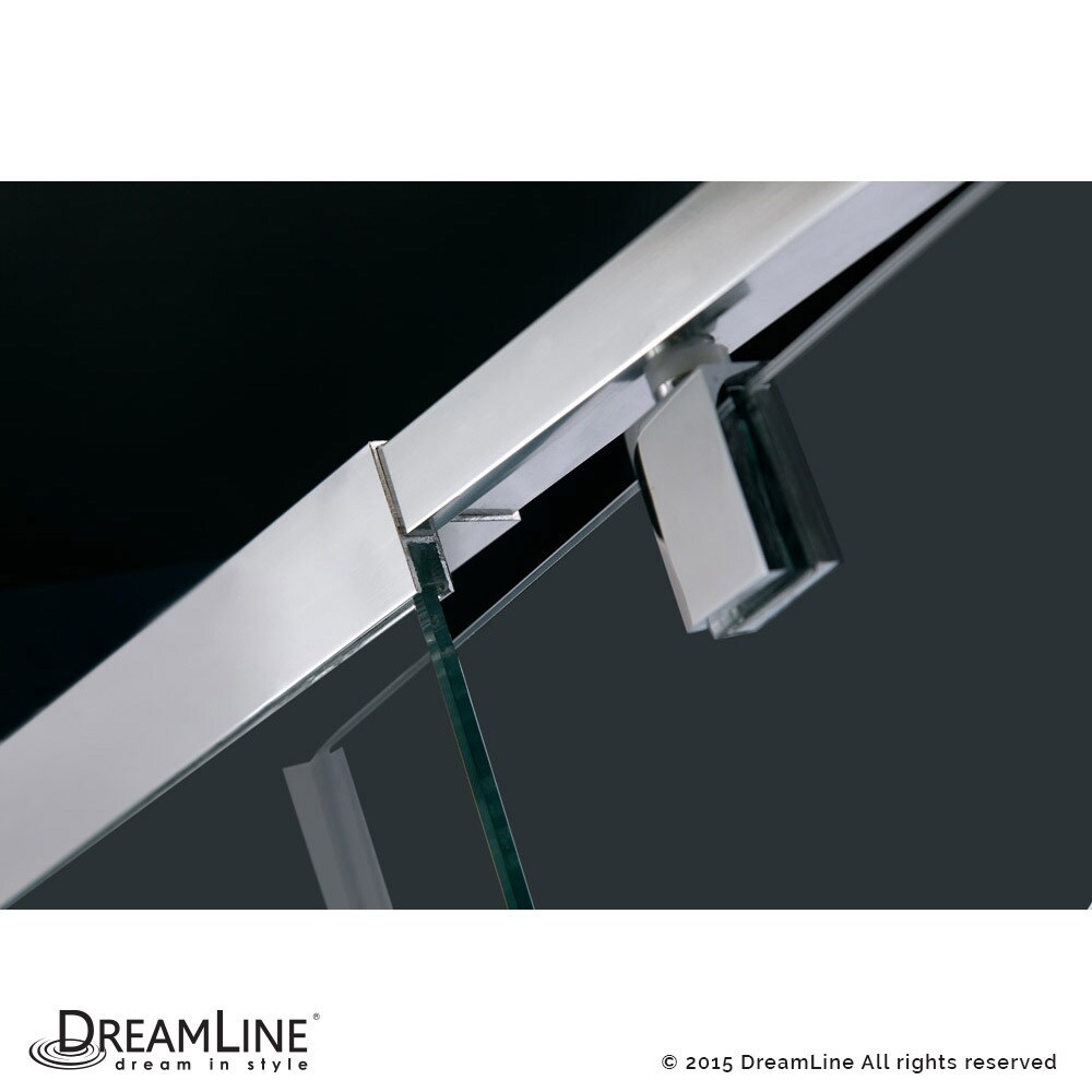 DreamLine Flex 36 in. D x 36 in. W x 74 3/4 in. H Pivot Shower Door and Shower Base Kit   36\