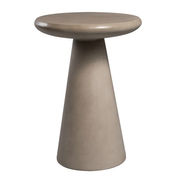 Patio Watcher 16 in. Mgo Concrete Mushroomshaped Patio Outdoor Side Table