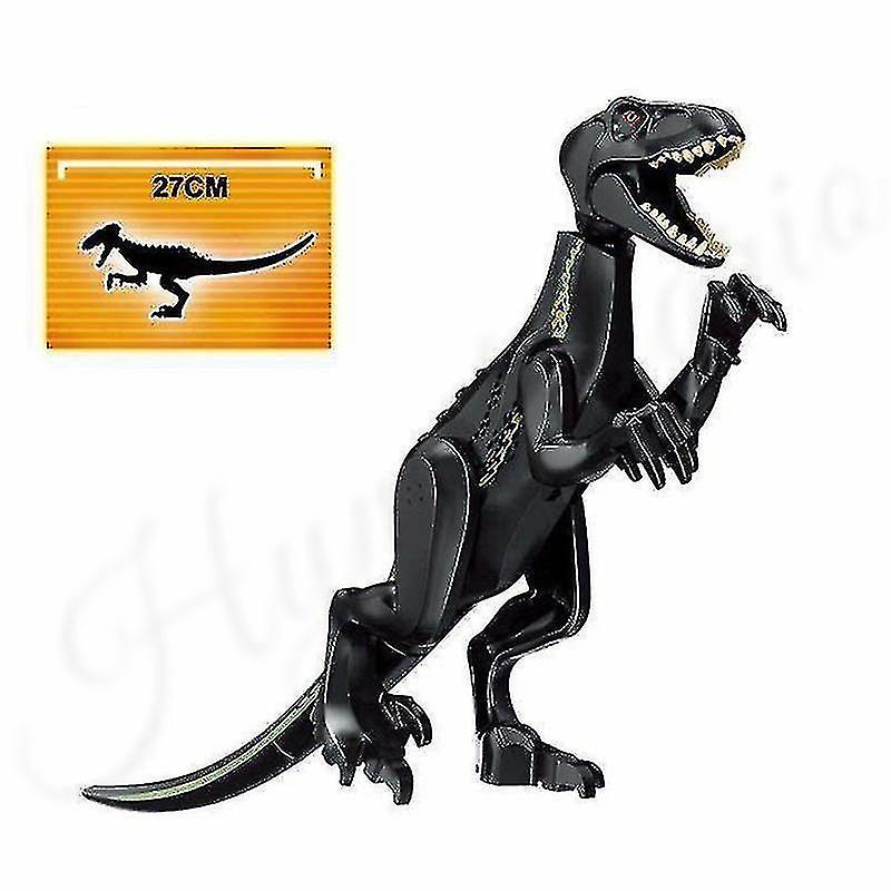 2pcs Jurassic Dinosaur World Park Dinosaur Indoraptor Velociraptor Blue Building Block Bricks City Assembly Toys For Children