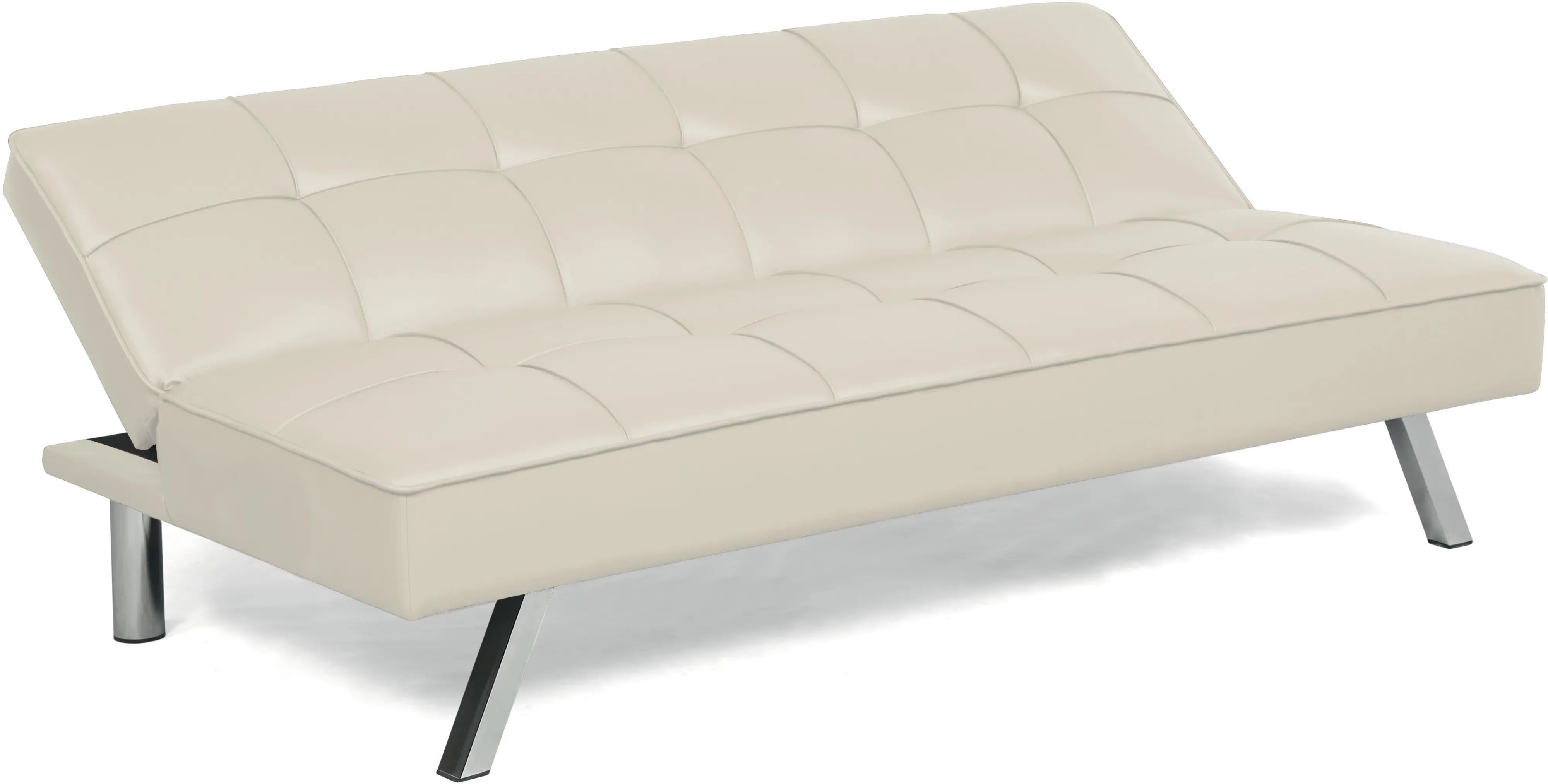 Mia Beige Multi-Functional Sofa Lounger Sleeper by Serta Dream Convertibles