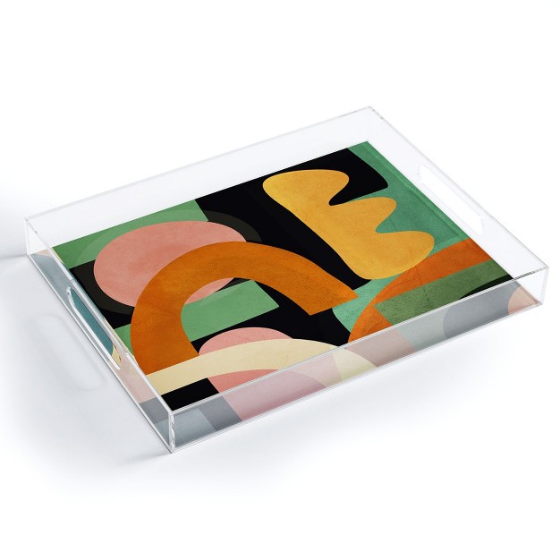 Nadja Minimal Modern Abstract 32 Acrylic Tray Deny Designs