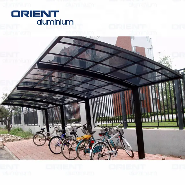 Hot Selling Carport Structure Solar System Carport Pergola Transparent Solar Panels Pergola