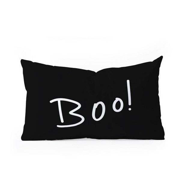 Lisa Argyropoulos Halloween Boo Oblong Throw Pillow Society6