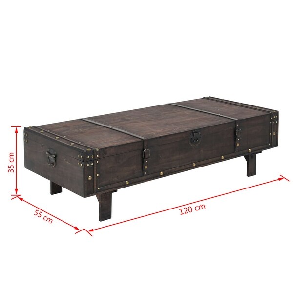 Coffee Table Solid Wood Vintage Style 47.2