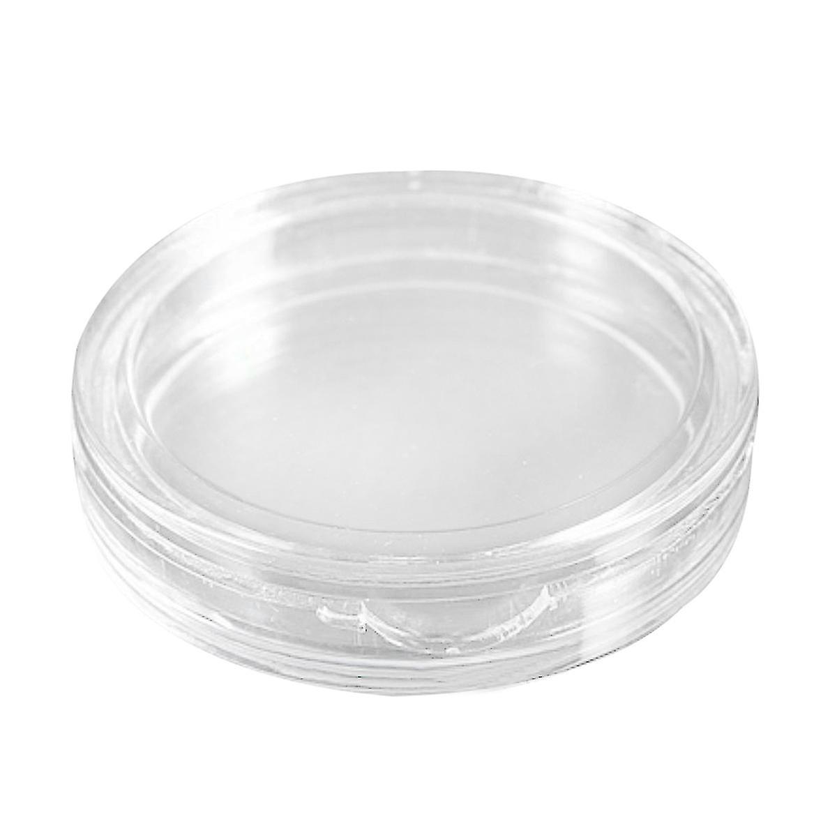 Small Round Transparent Plastic Coin Capsules Box， 10 Pcs 20mm and 10 Pcs 22mm