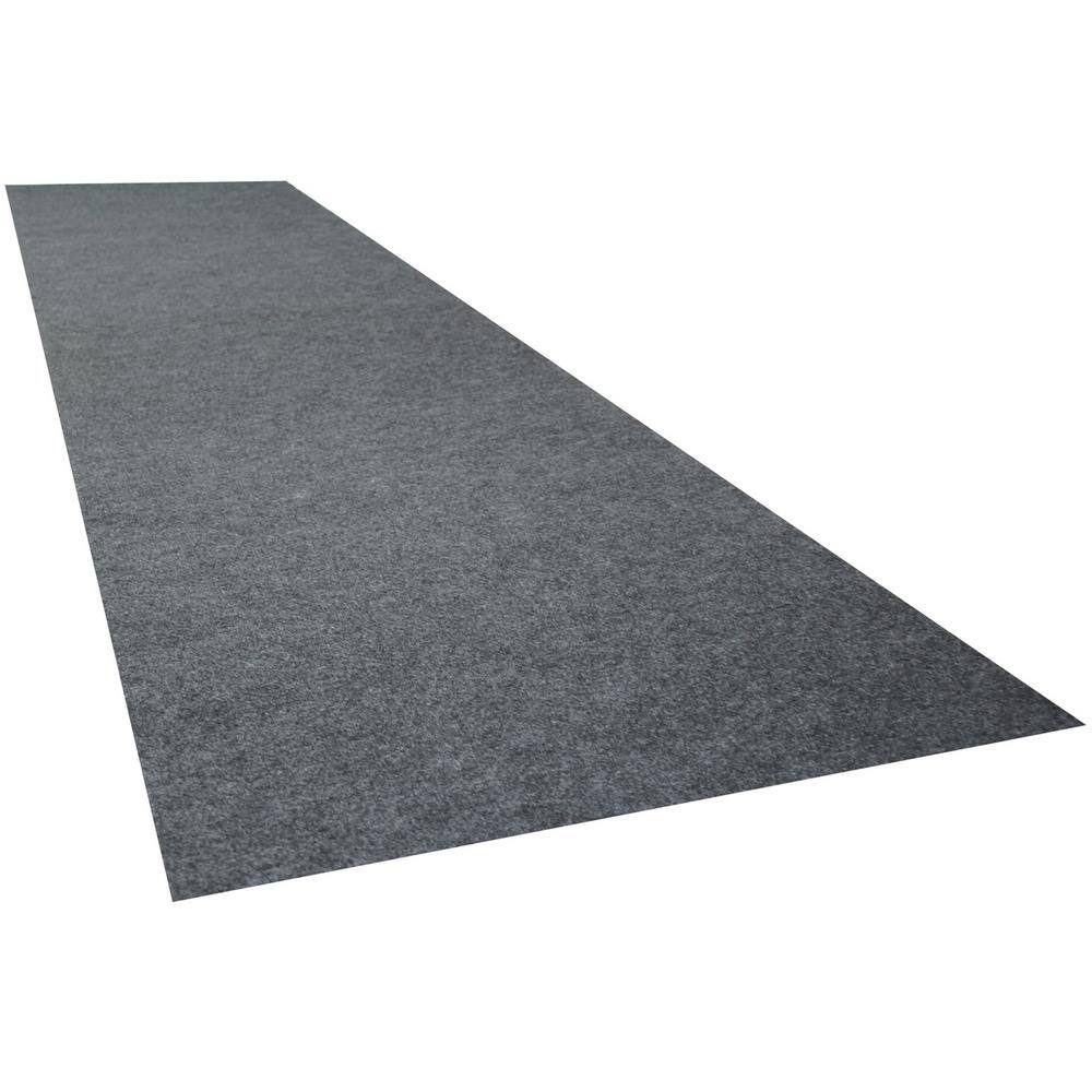 Armor All 2 ft. 5 in. x 9 ft. Charcoal Grey Commercial Polyester Garage Flooring AAGFRC299