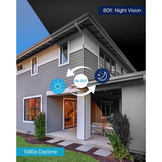 🎉Limited Time Offer🎉ZOSI 16-Channel 1080p 4TB DVR Security Camera System with 8 Wired Dome Cameras 80 ft. Night Vision 16WK-418B8S-40-US