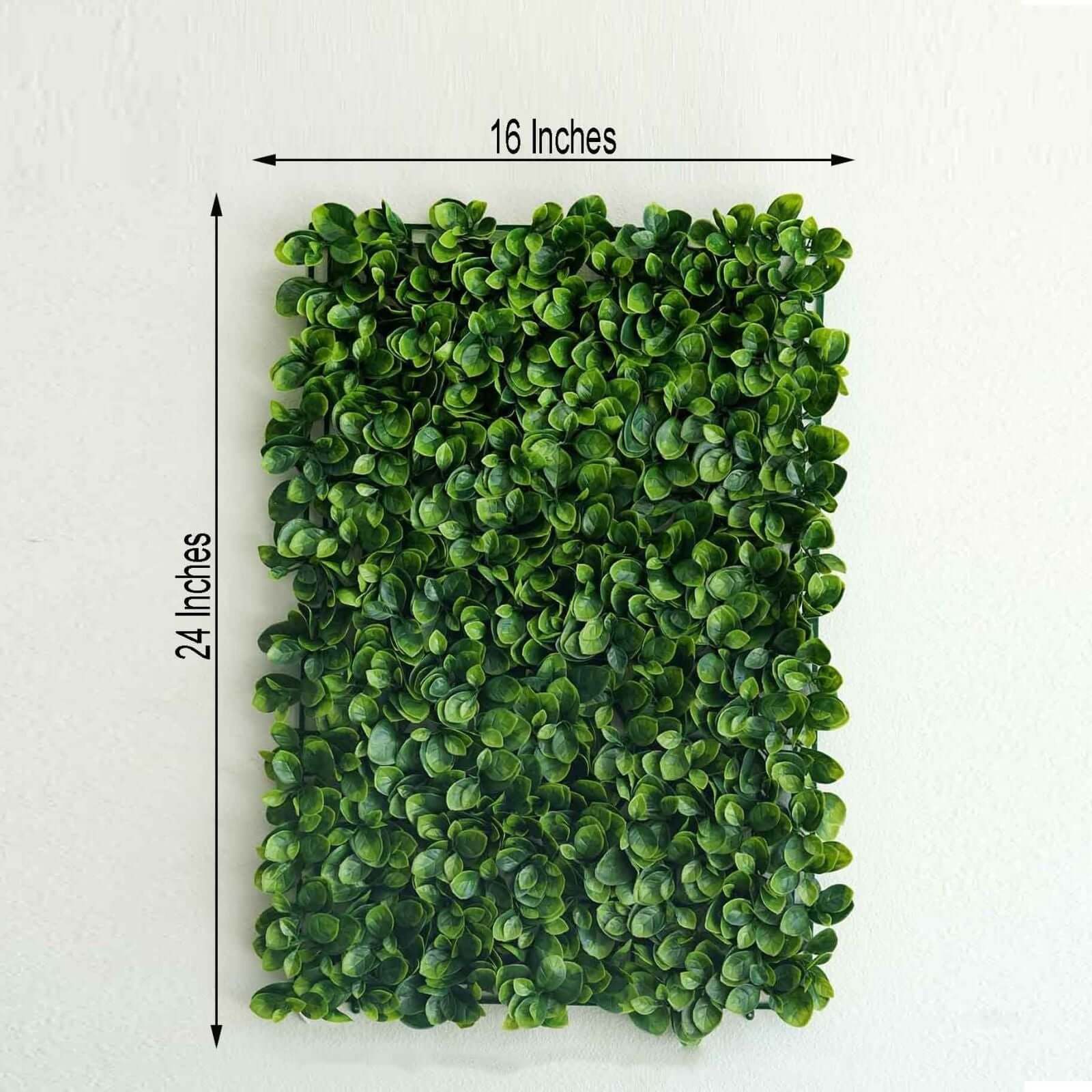 Green Boxwood Hedge Garden Wall Backdrop Mat 4 Artificial Panels 11 Sq ft.