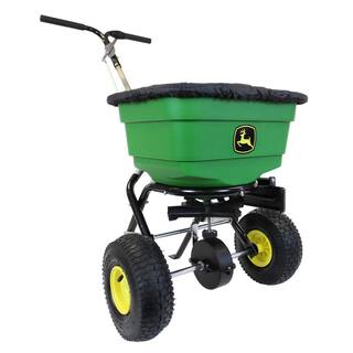 John Deere 50 lbs. Push Broadcast Spreader with Pneumatic Tires and Hopper Cover LP31340L