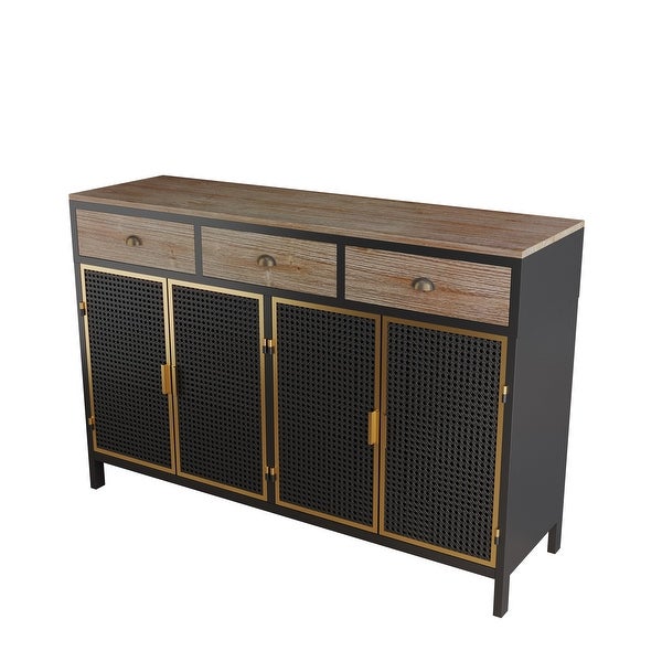 2 Doors Modern Sideboard with 3 Top Drawers