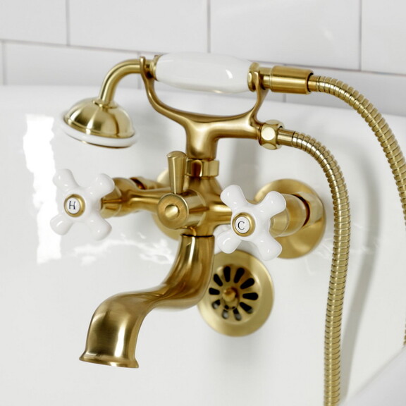 Kingston Brass KS225PXSB Kingston Tub Wall Mount C...