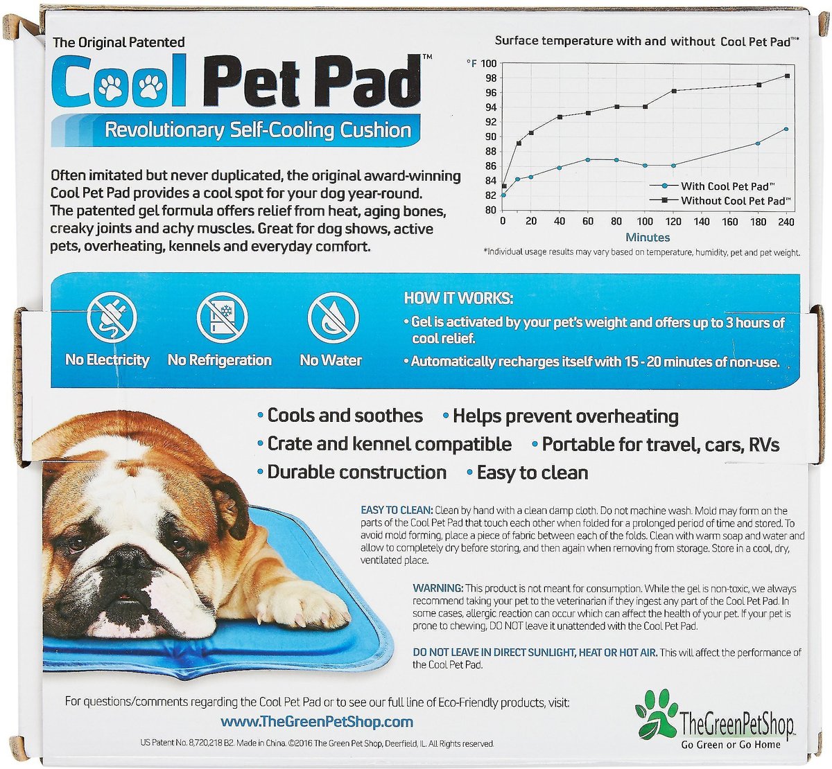 The Green Pet Shop Cool Pet Pad