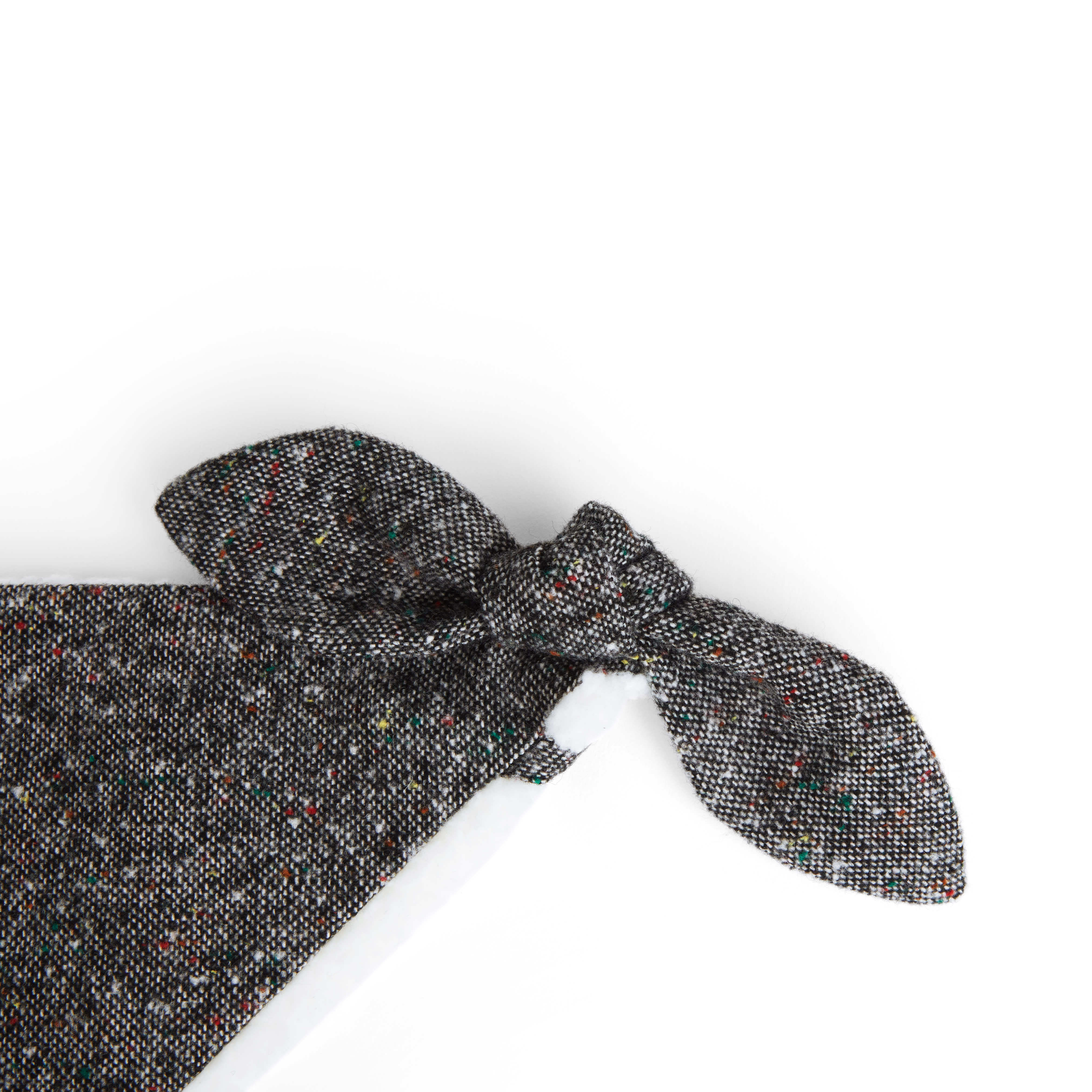 Reddy Grey Tweed Dog Bandana， Large/X-Large