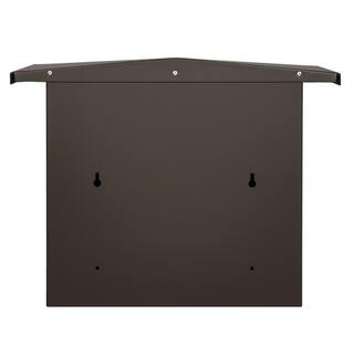 Architectural Mailboxes Frank Lloyd Wright Collection Stainless Steel Medium Locking Beachy Wall Mount Mailbox 2427RZ-10