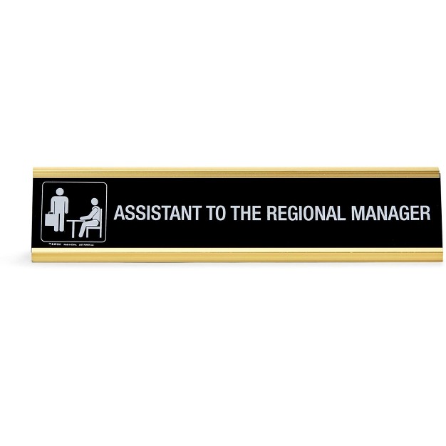 Just Funky The Office Assistant To The Regional Manager Desk Plate Measures 10 X 2 Inches