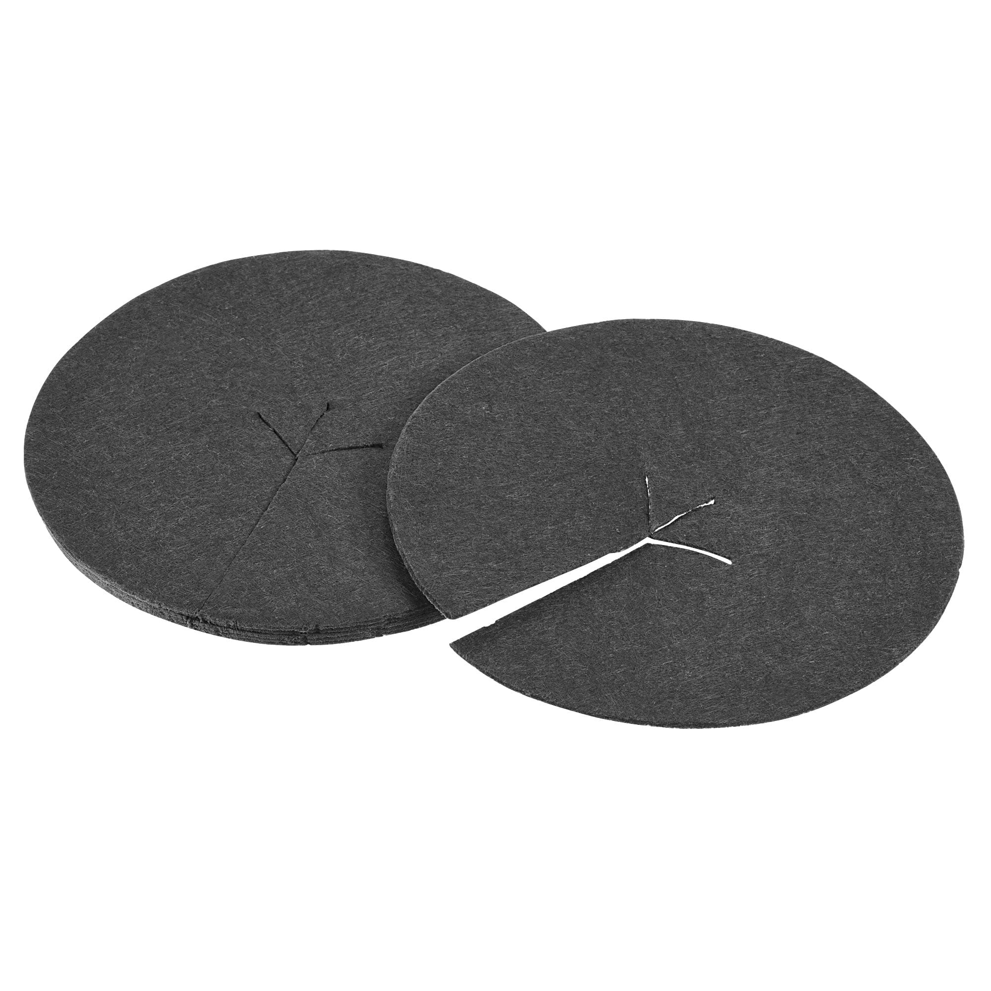 Uxcell 5.4" Round Nonwoven Tree Mulch Ring Mat Cover Plant Barrier, Black 6 Pack