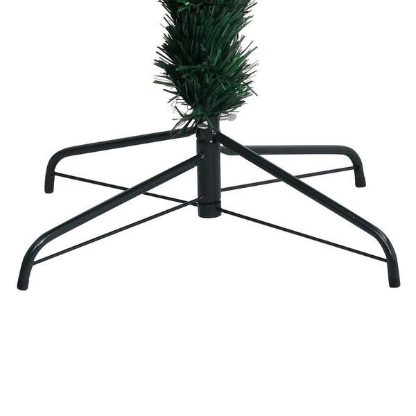 vidaXL Christmas Tree Artificial Tree with Stand and Lights Green Fiber Optic