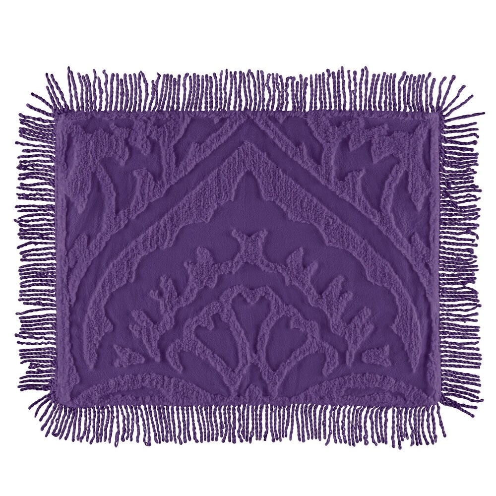 Paisley Medallion Chenille Fringe Pillow Sham