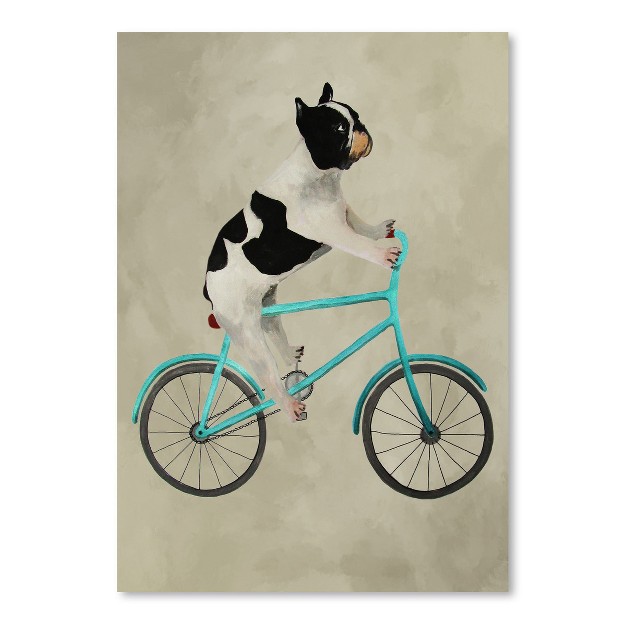 Americanflat Animal Modern French Bulldog On Bicycle By Coco De Paris Poster