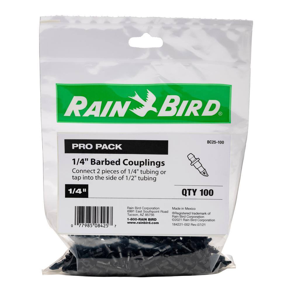 Rain Bird 14 in. Barbed Coupling (100-Pack) BC25-100