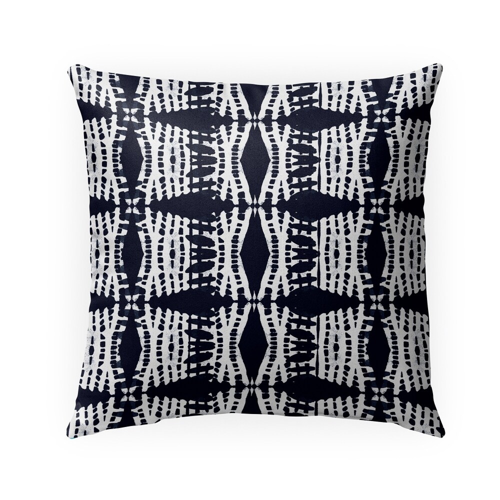 MOROCCAN DIAMONDS BLACK Indoor Outdoor Pillow By Hope Bainbridge