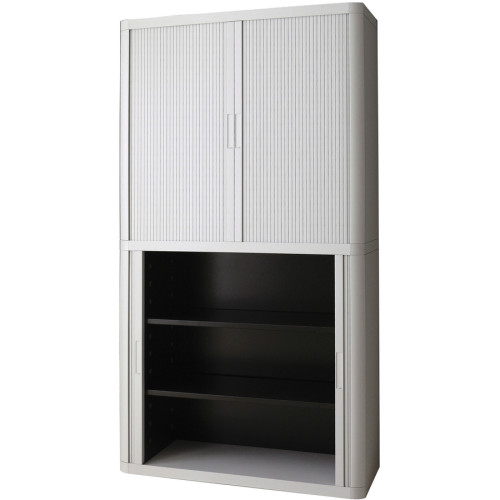 Paperflow easyOffice 80 Gray Storage Cabinet Top， Back， Base and Shelves (366014192394)