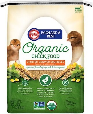 Eggland's Best 19% Protein Organic Starter-Grower Crumbles Chick Feed