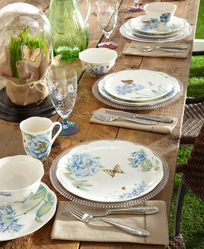 Lenox Dinnerware Butterfly Meadow Blue 4 Piece Place Setting