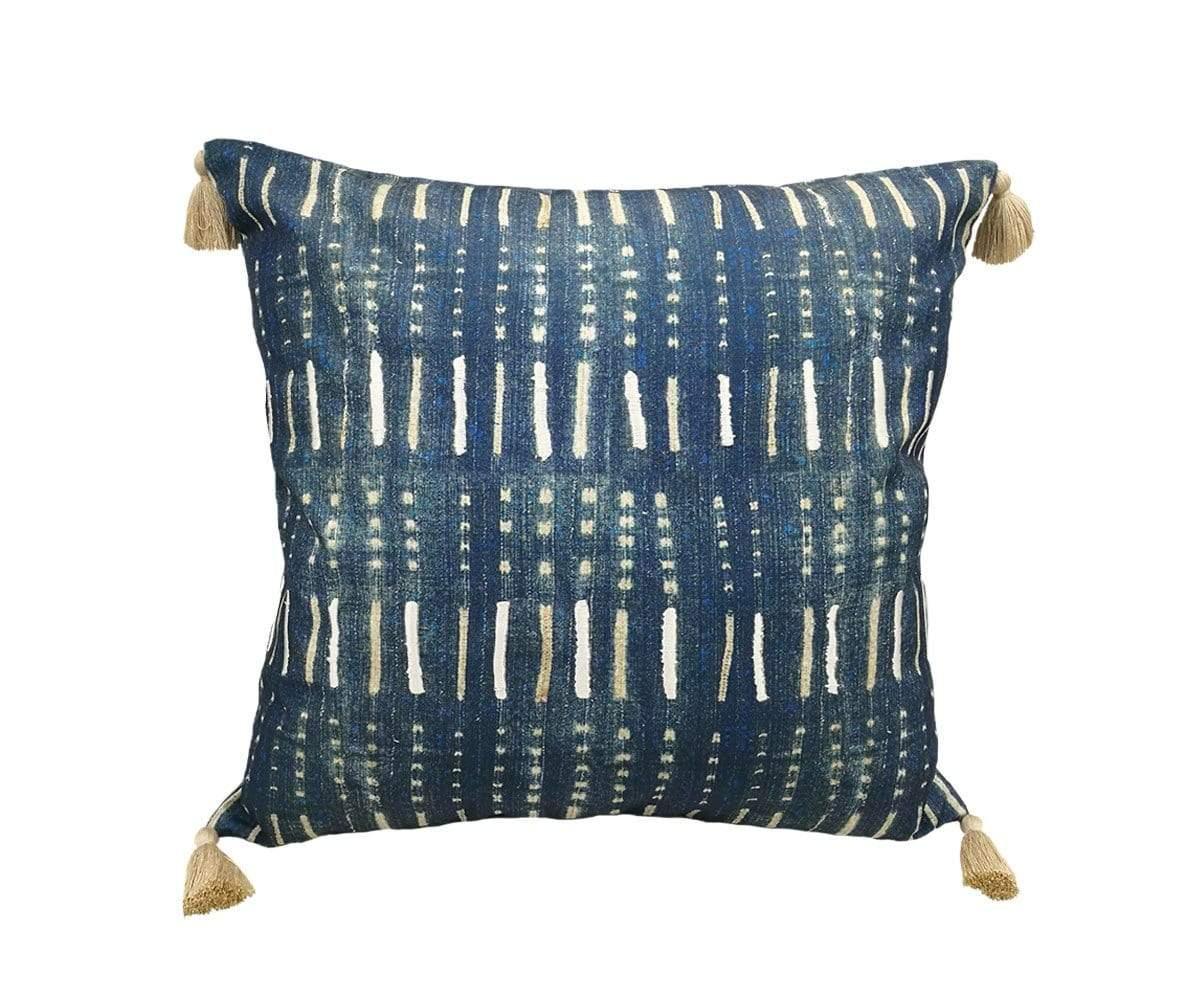 Embroidered Batik Pillow Cover