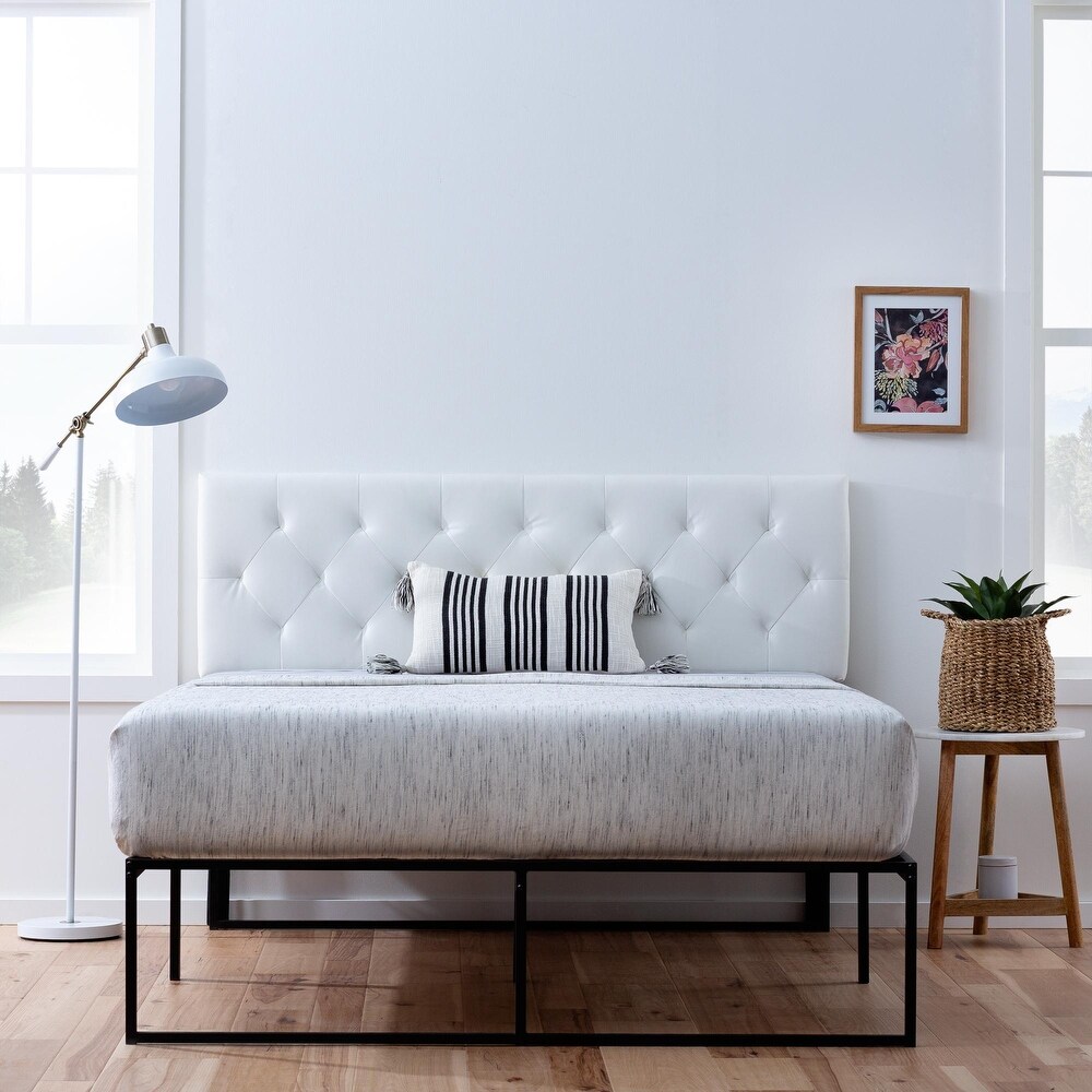 Brookside Adjustable Faux Leather and Metal Contemporary Bed