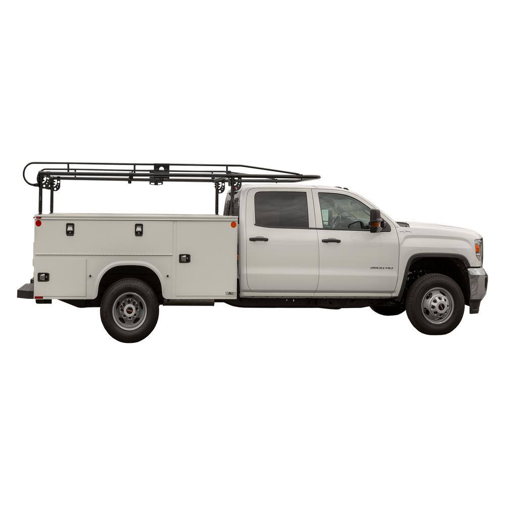 Buyers Products Company 14-12 ft. 1000 lbs. Capacity Black Steel Service Body Ladder Rack 1501260