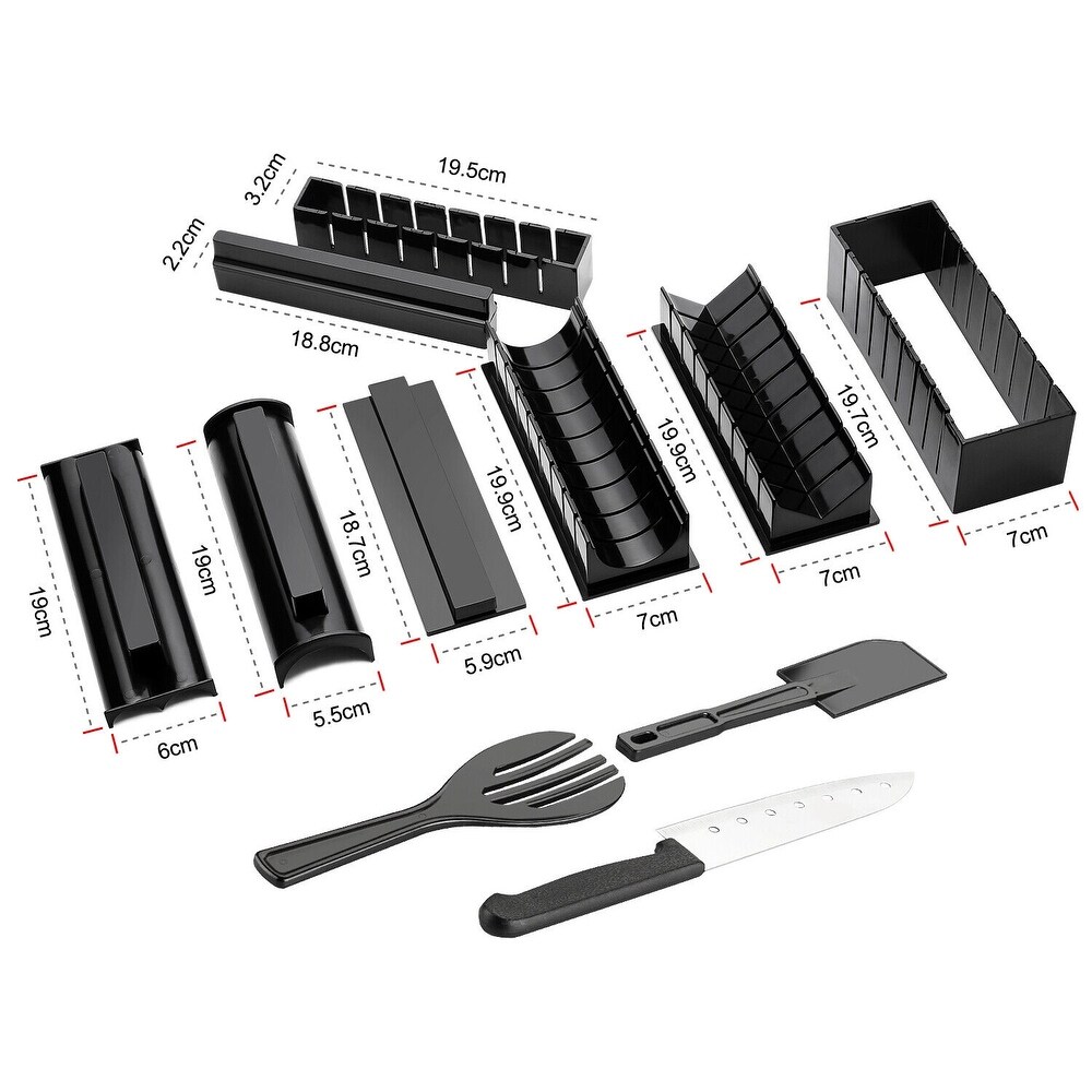 11pcs Sushi Maker Kit with Premium Sushi Knife  DIY Sushi Set Sushi Rolls   M