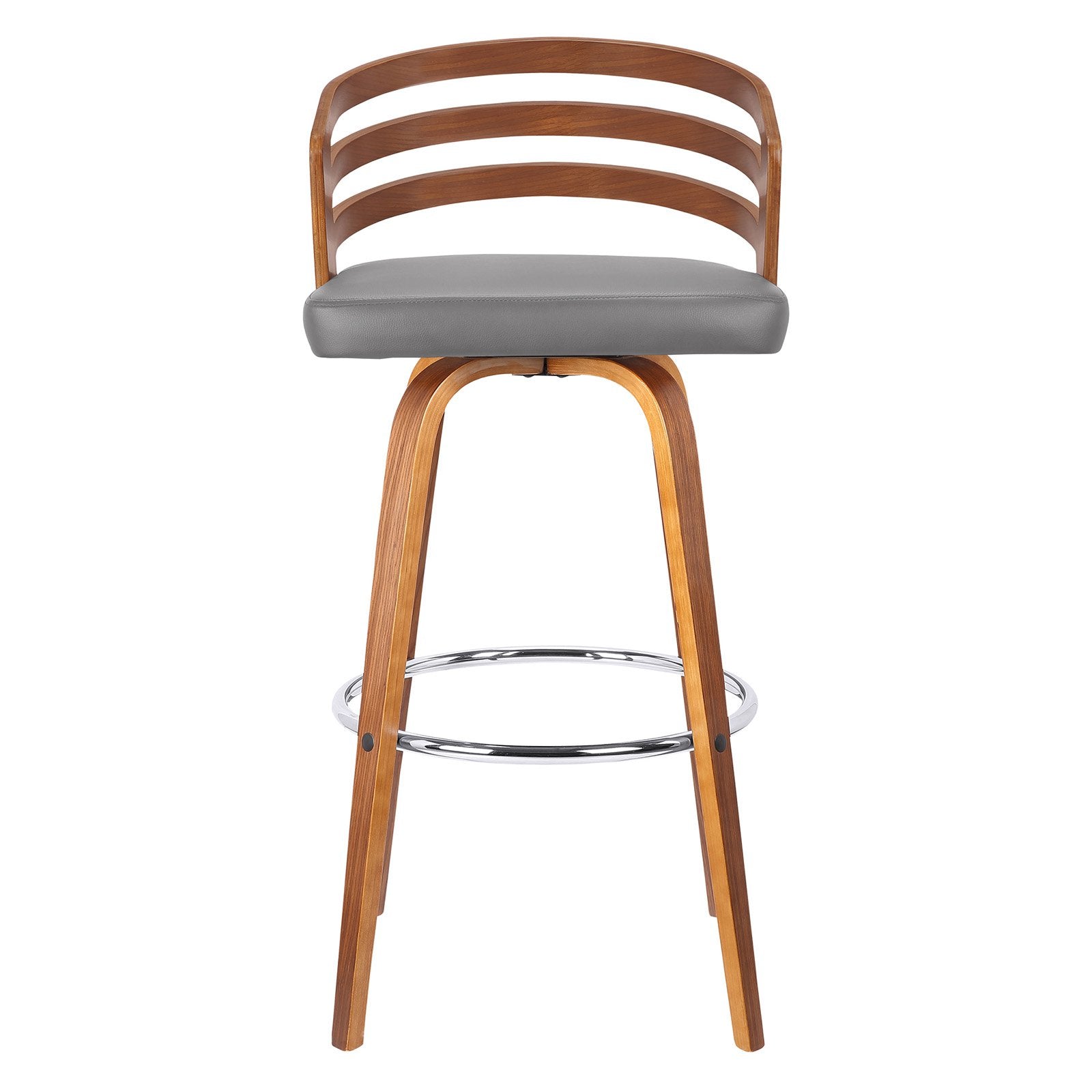 Armen Living Jayden 26 in. Mid-Century Swivel Counter Stool