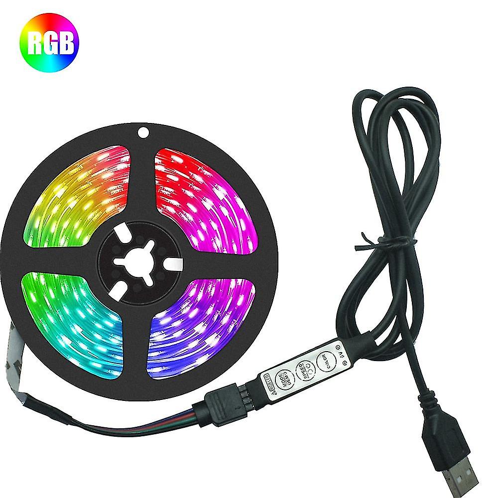 Led Strip Light 2835 Rgb Flexible Lamp Tape 1m-10m Luces String Usb Dc5v Bluetooth Infrared Control Tv Screen Bedroom Decoration