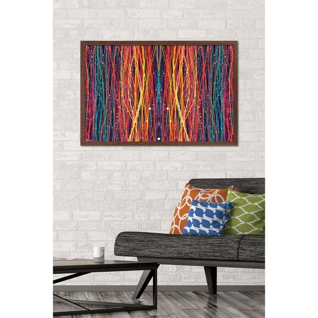 Trends International Paradise Lines Framed Wall Poster Prints